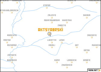 map of Aktsyabrski