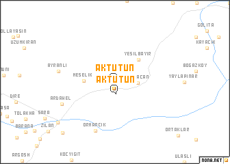 map of Aktütün