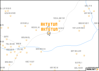 map of Aktütün