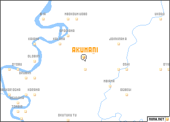 map of Akumani