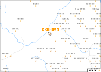 map of Akumaso