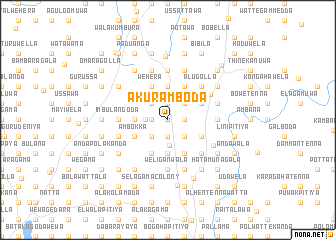 map of Akuramboda