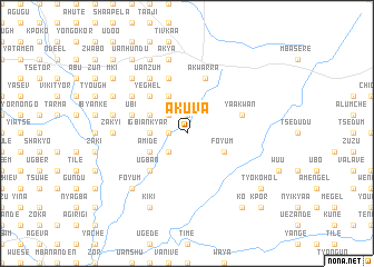 map of Akuva