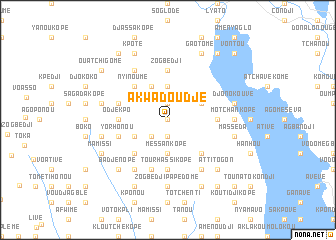 map of Akwadoudjé