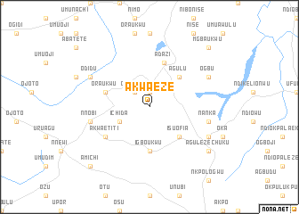 map of Akwaeze