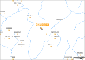 map of Akwangi