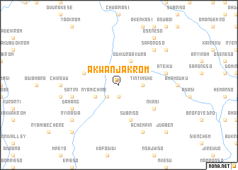 map of Akwanjakrom