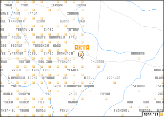 map of Akya