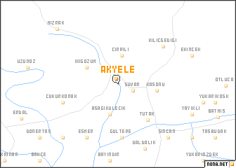 map of Akyele