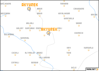 map of Akyürek