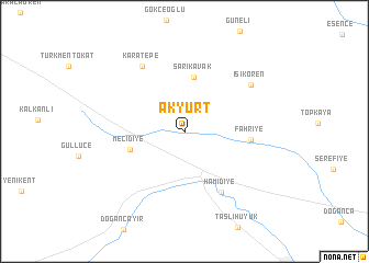 map of Akyurt