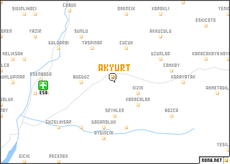 map of Akyurt