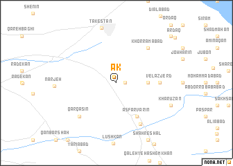map of Ak