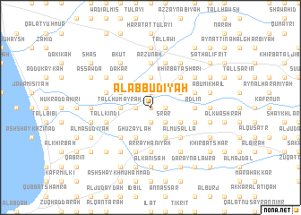 map of Al ‘Abbūdīyah