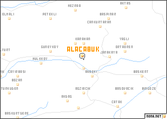 map of Alacabük