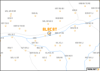 map of Alaçat