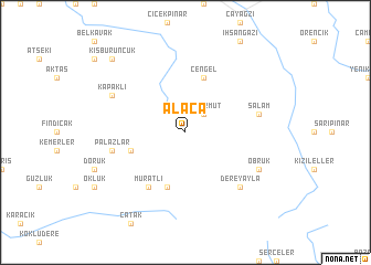 map of Alaca