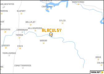 map of Alaculsy