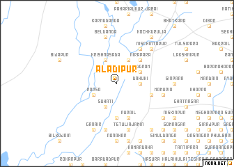 map of Alādipur