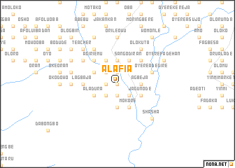 map of Alafia