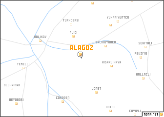 map of Alagöz