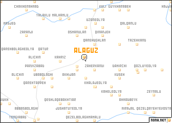 map of Ālāgūz