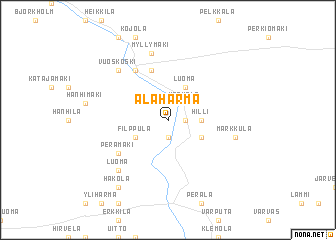 map of Alahärmä