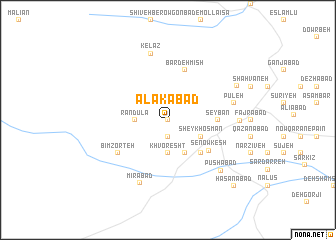 map of Alakābād