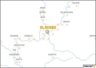 map of Alakabo