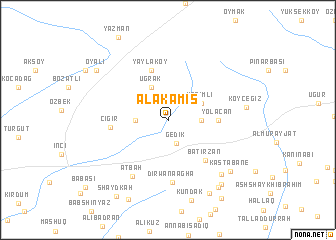 map of Alakamış