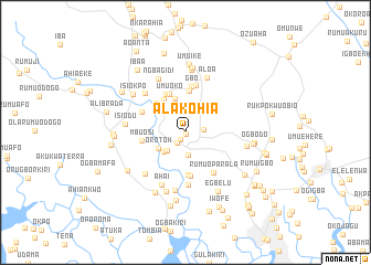 map of Alakohia