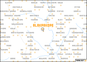 map of Alakpa Kopé