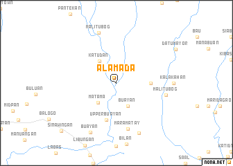 map of Alamada