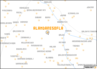 map of ‘Alamdār-e Soflá