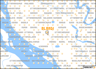 map of Ālamdi