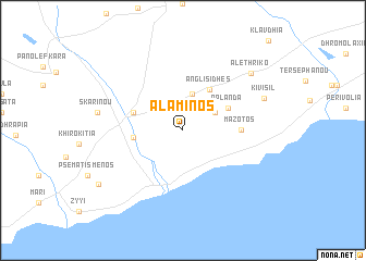 map of Alaminos