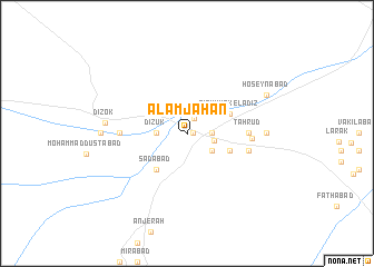 map of ‘Ālam Jahān