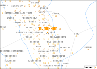 map of ‘Alam Khān