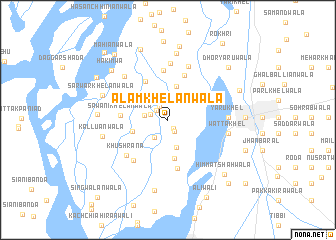 map of Ālam Khelānwāla