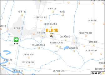 map of Alamo
