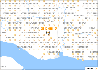 map of Ālampur