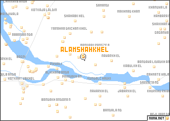 map of Ālam Shāh Khel