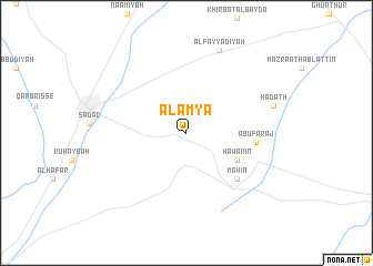 map of Al ‘Amyā