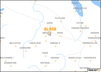 map of Alana