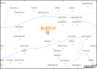 map of Alancık