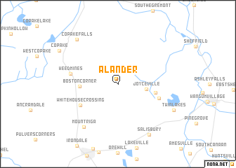 map of Alander