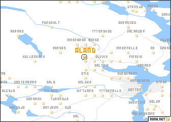 map of Äland