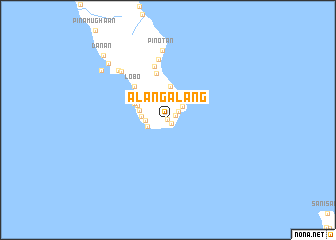 map of Alangalang