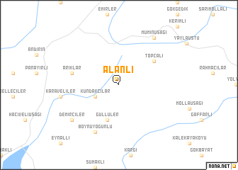 map of Alanlı
