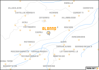 map of Alanno